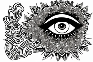 eye of fatima tattoo idea