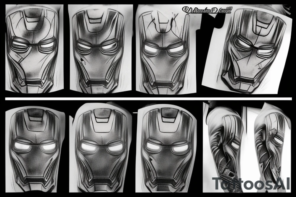 Iron man tattoo idea