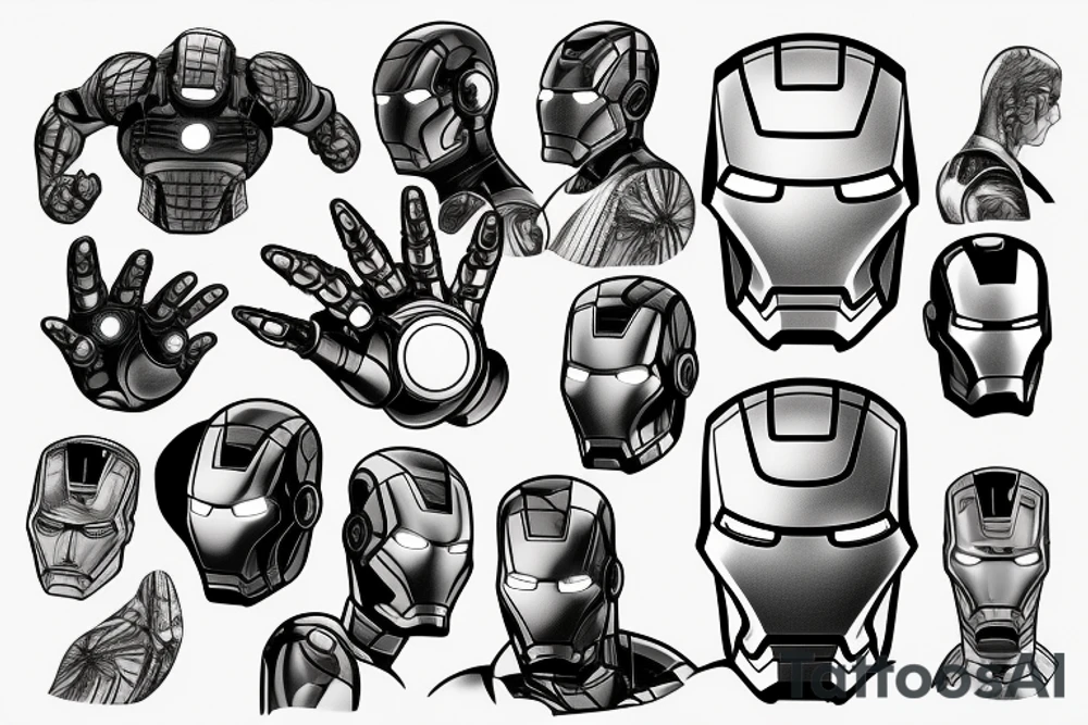 Iron man tattoo idea