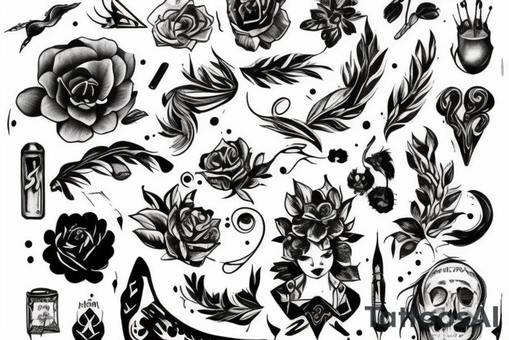 потрепанный аист tattoo idea