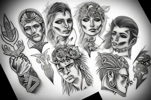 greek god Hypos with a lighter tattoo idea