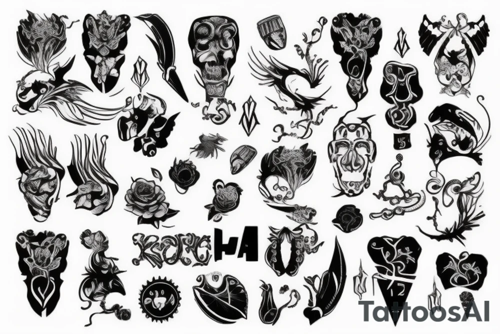 Оружие карты бандиты наркотики tattoo idea