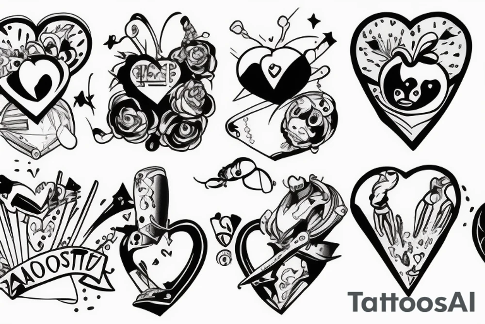 Atomic heart tattoo idea