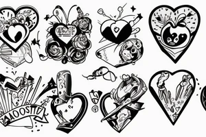 Atomic heart tattoo idea