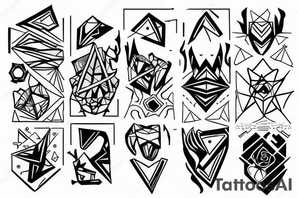 Старая карта tattoo idea