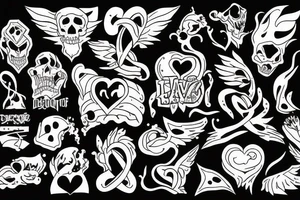 love destroy tattoo idea