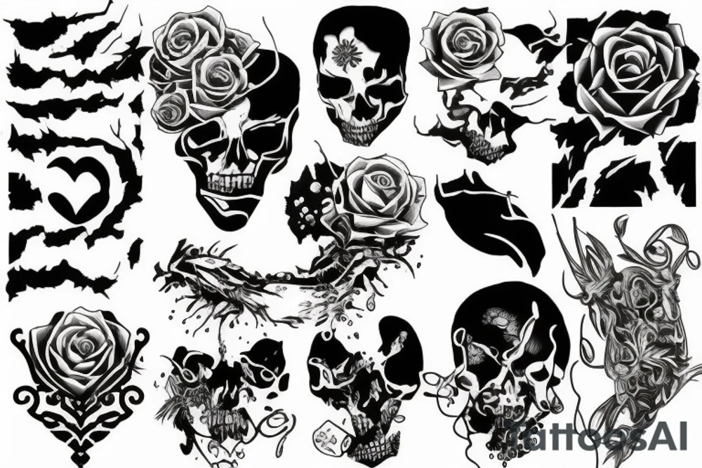 love destroy tattoo idea
