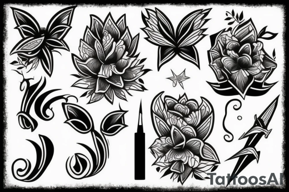 Black tattoo idea
