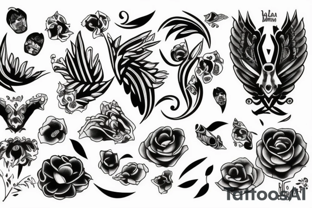 Black tattoo idea