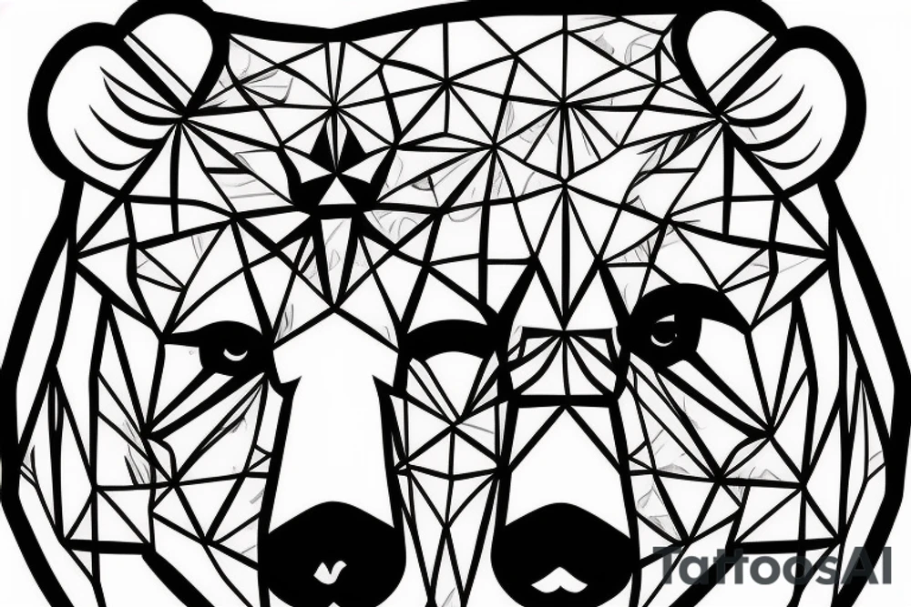 Bear’s face tattoo idea