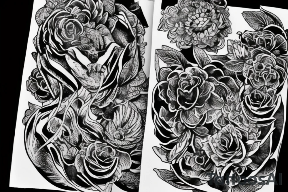 Две рыбки как инь и янь tattoo idea