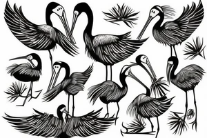 Stork tattoo idea