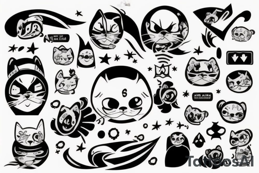 котик в сочной шаурме tattoo idea