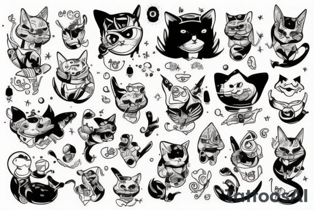 котик в сочной шаурме tattoo idea