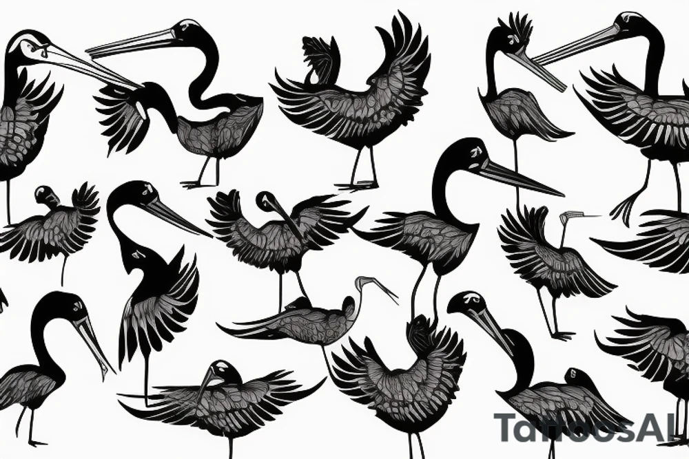 Stork Nightmare tattoo idea