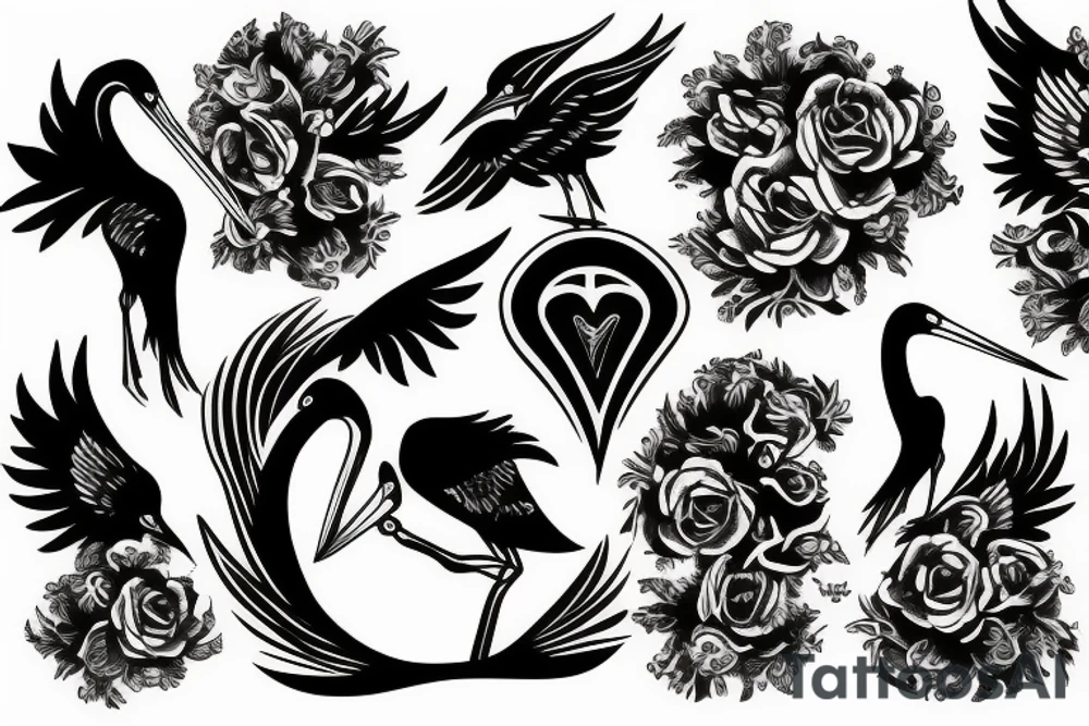 Stork Nightmare tattoo idea