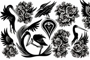 Stork Nightmare tattoo idea