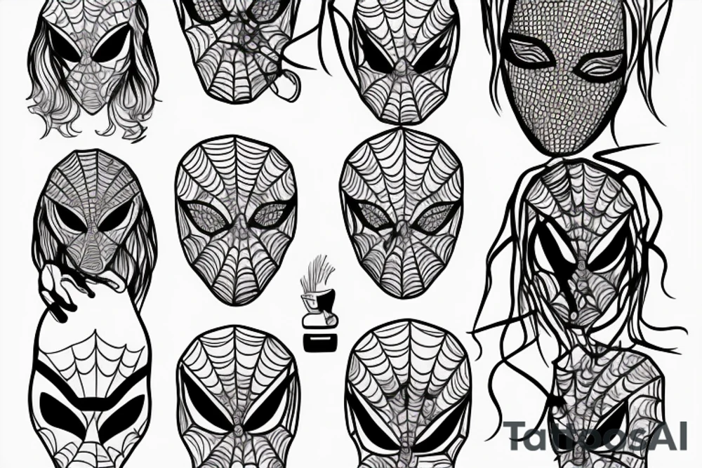 spider with human head tattoo idea