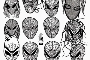 spider with human head tattoo idea