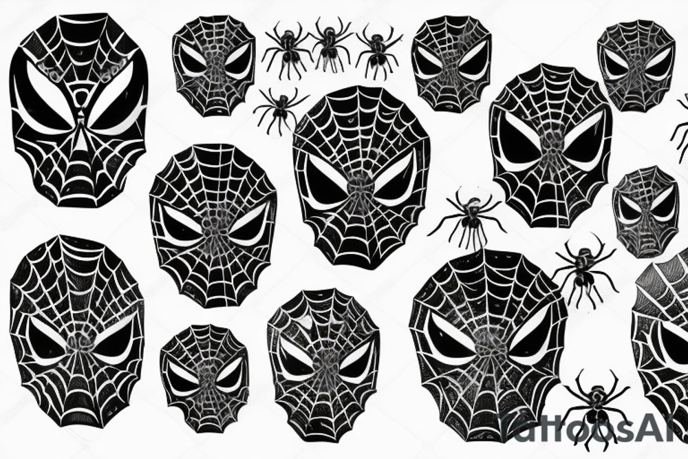 spider with human head tattoo idea