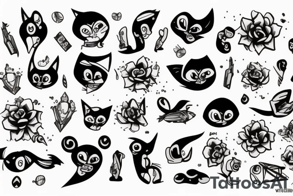 Губка боб tattoo idea