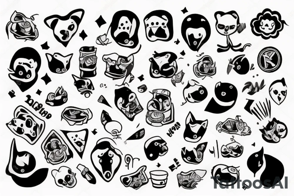 Губка боб tattoo idea