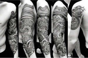 Samurai sleeve tattoo idea