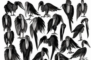 Marabou Stork Nightmare tattoo idea