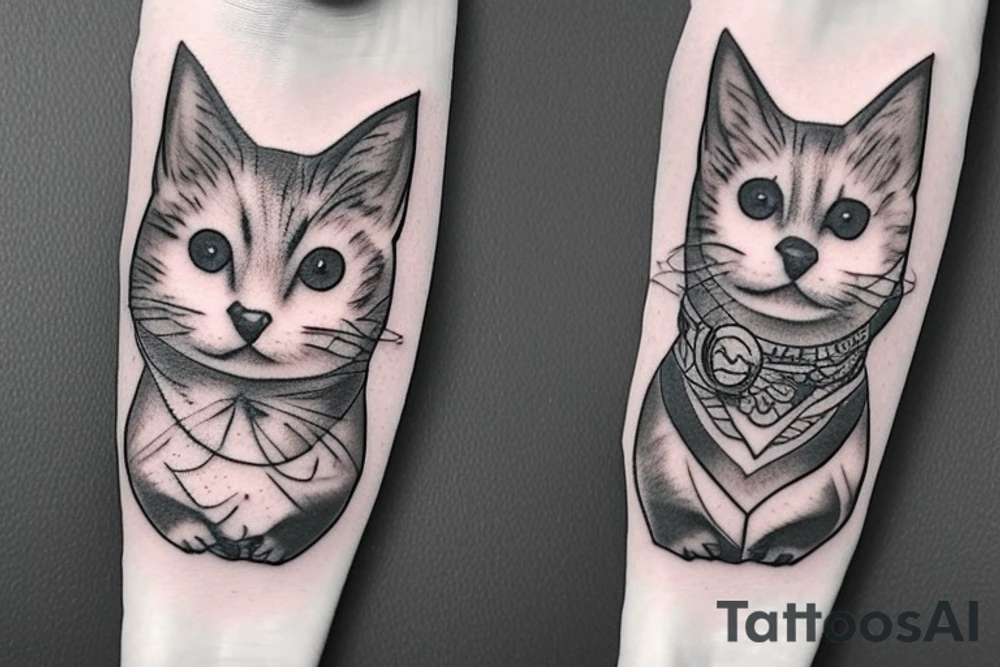 котик в сочной шаурме tattoo idea