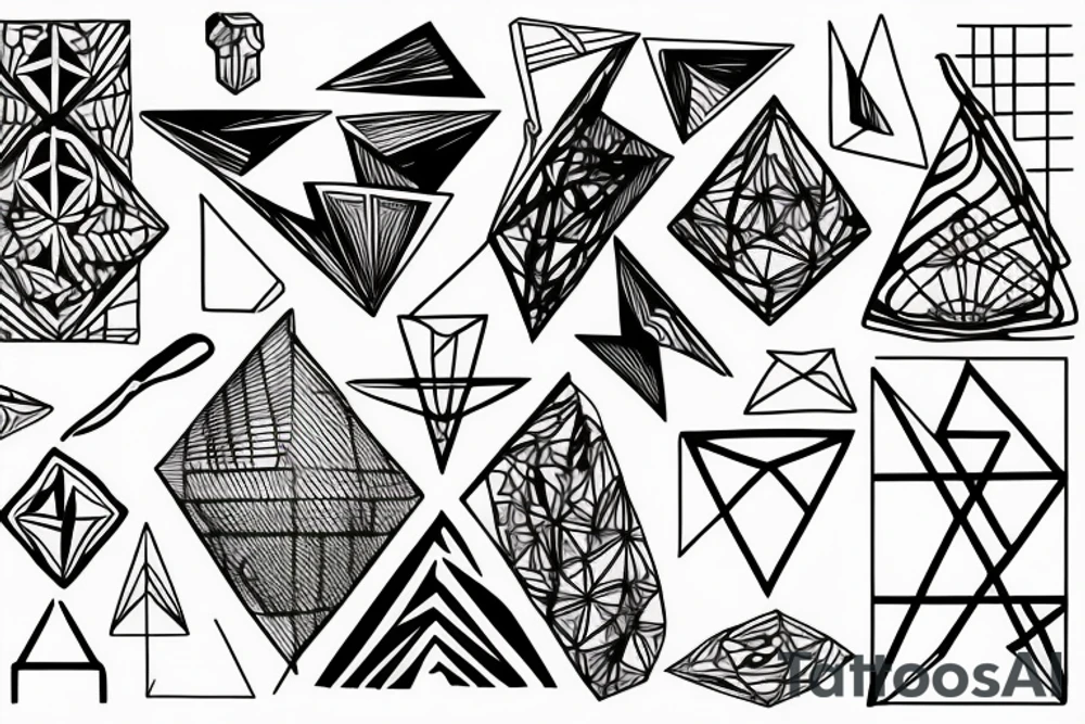 geometric shapes robert tattoo idea
