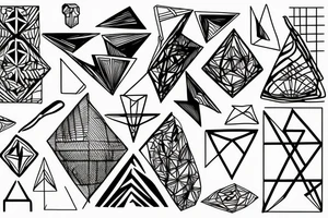 geometric shapes robert tattoo idea