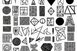 geometric shapes robert tattoo idea