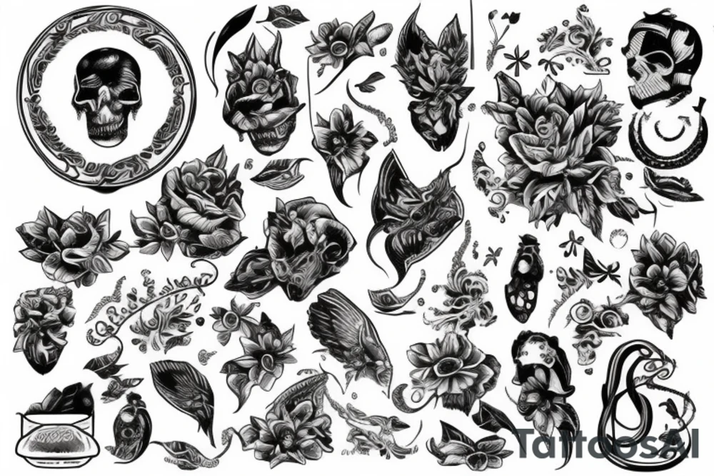 карта tattoo idea