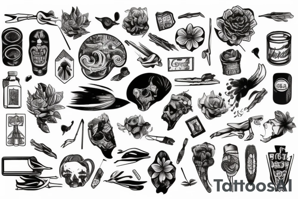 карта tattoo idea