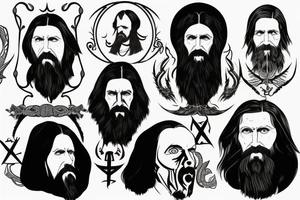 Rasputin satanic tattoo idea