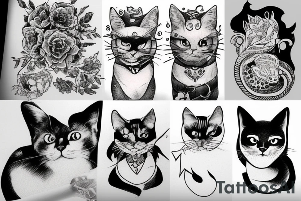 котик в сочной шаурме tattoo idea