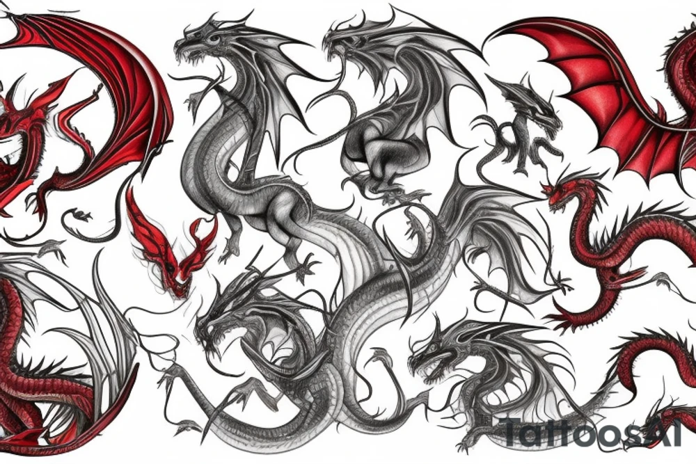 red dragon tattoo idea
