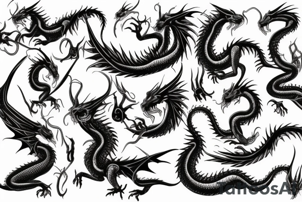 red dragon tattoo idea