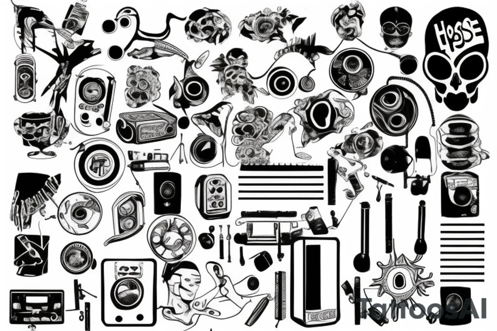House music tattoo idea