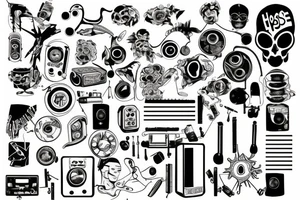 House music tattoo idea