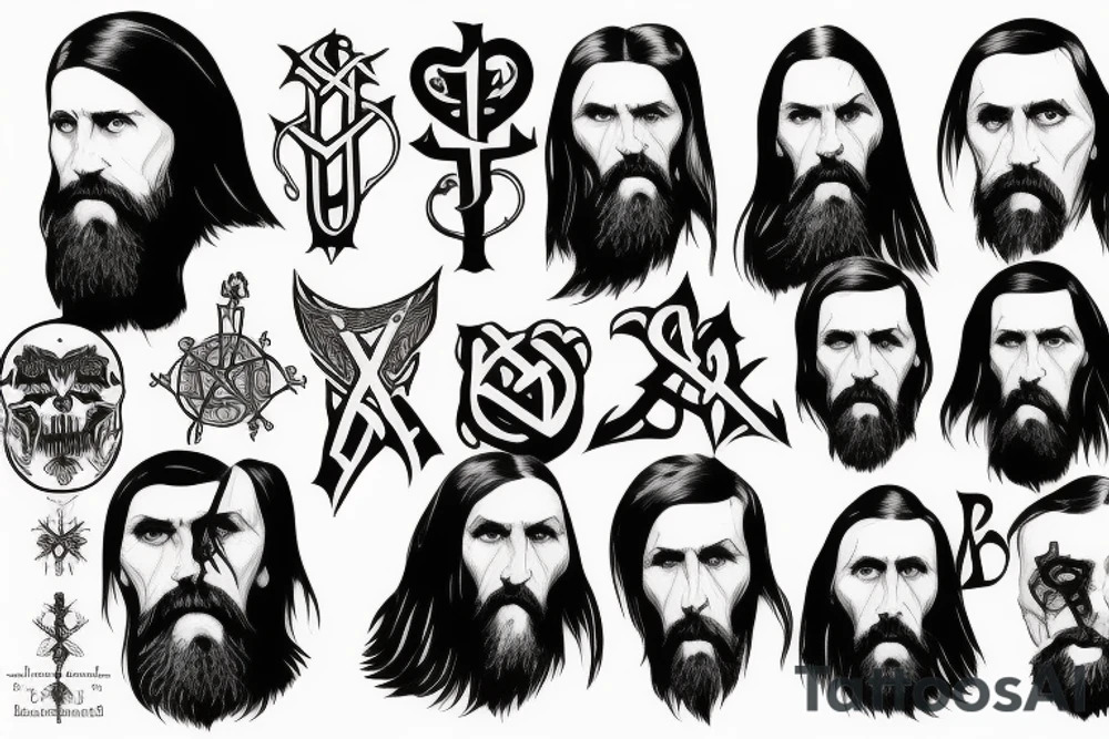 Rasputin satanic tattoo idea