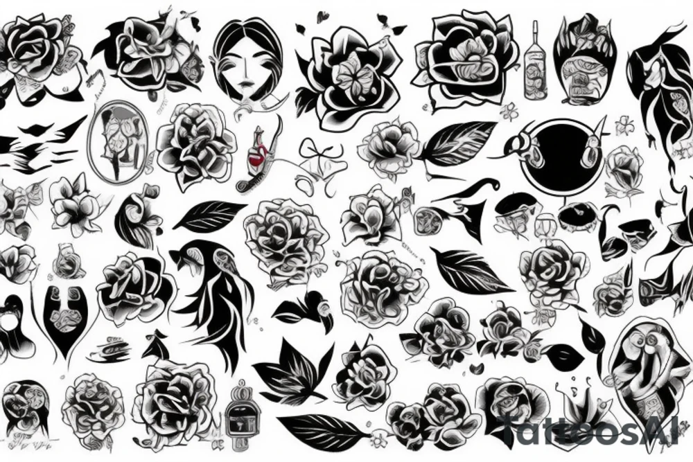 Аниме девочка tattoo idea