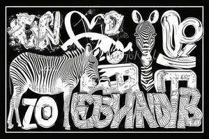 Zebra love rap and Ukraine tattoo idea