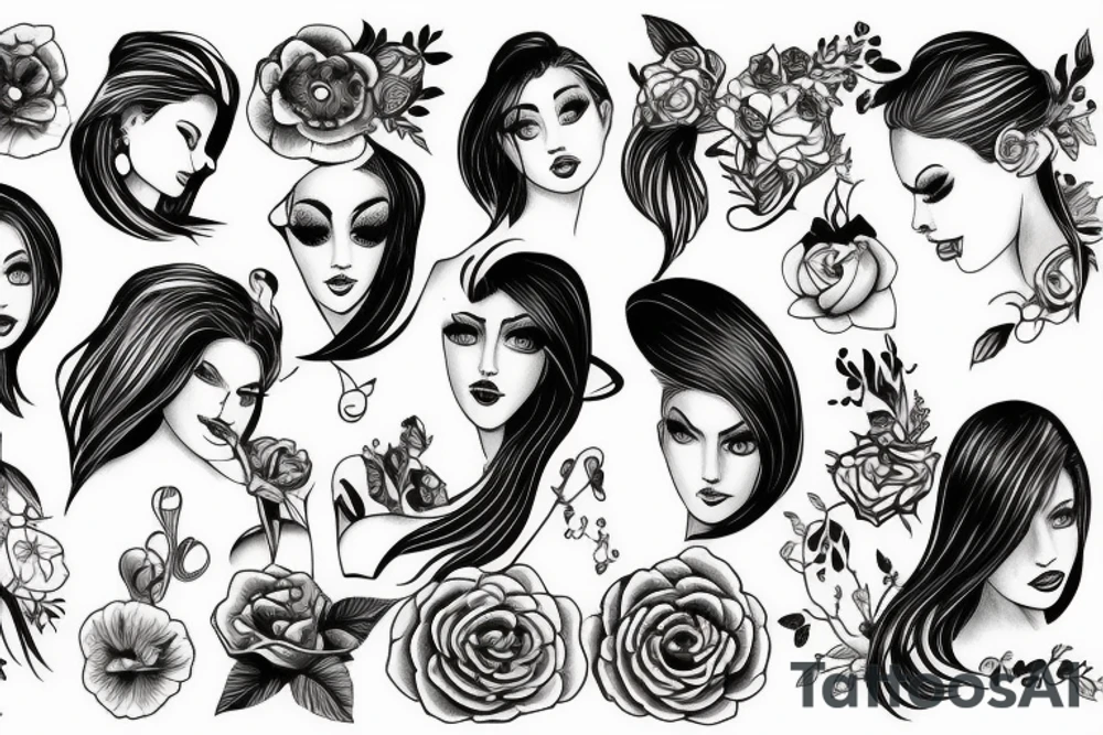 Women tattoo idea
