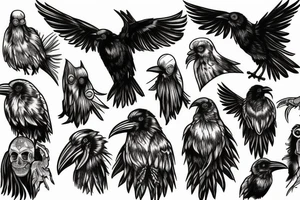 Bloody Raven tattoo idea