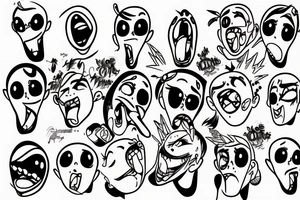 ahegao tattoo idea