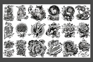Аниме old school tattoo idea