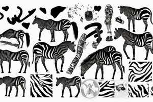 Zebra love rap and Ukraine tattoo idea