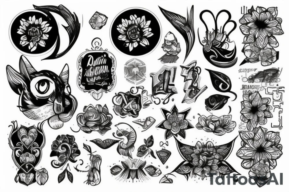 Клинок лист лотоса tattoo idea