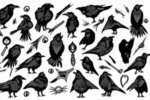 Bloody Raven tattoo idea